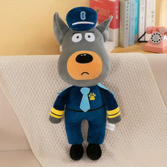 Labrador Sheriff Plush Toy, Golden Retriever Decor, Claw Machine Prize