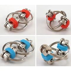 Metal Key Chain Decompression Chain Fidget Cube Vent Toy