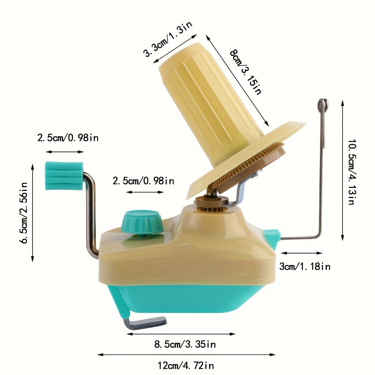Hand-Operated Yarn Ball Winder for Crocheting