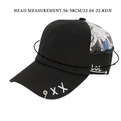 Mens Patchwork Baseball Cap for Outdoor