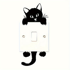 Cat Bedroom Switch Sticker Removable 3D Wall Sticker