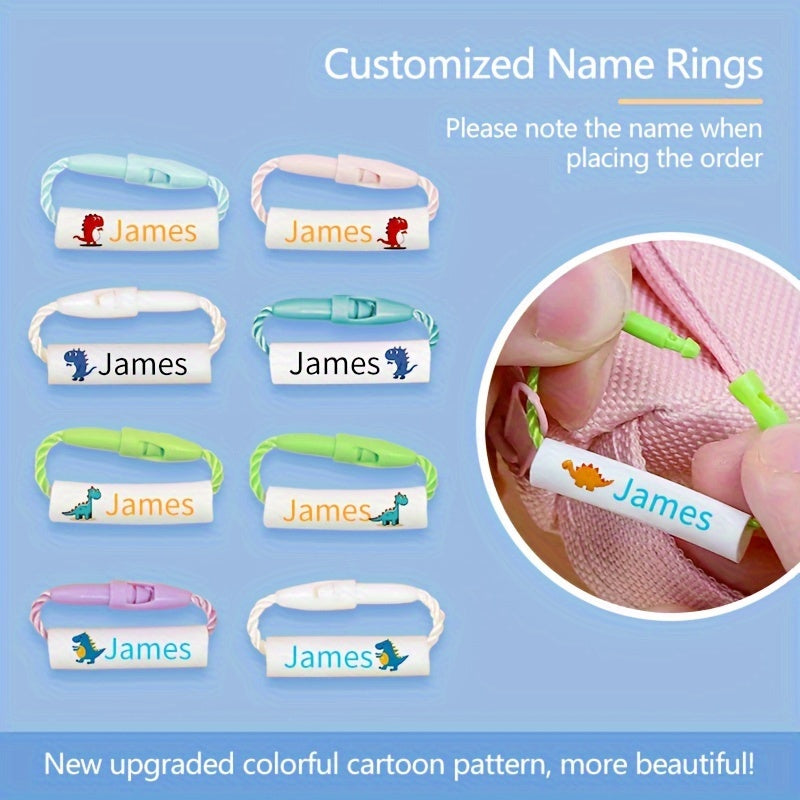 Dinosaur Style Name Ring Buckle Customized Waterproof Lanyard Buckle