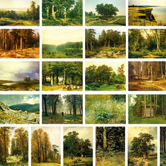 Set of 30 Art Postcards - Beautiful Assorted Designs