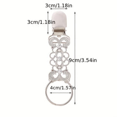 Portable Travel Hat Clip Straw Hat Holder Vintage Metal Flower Outdoor