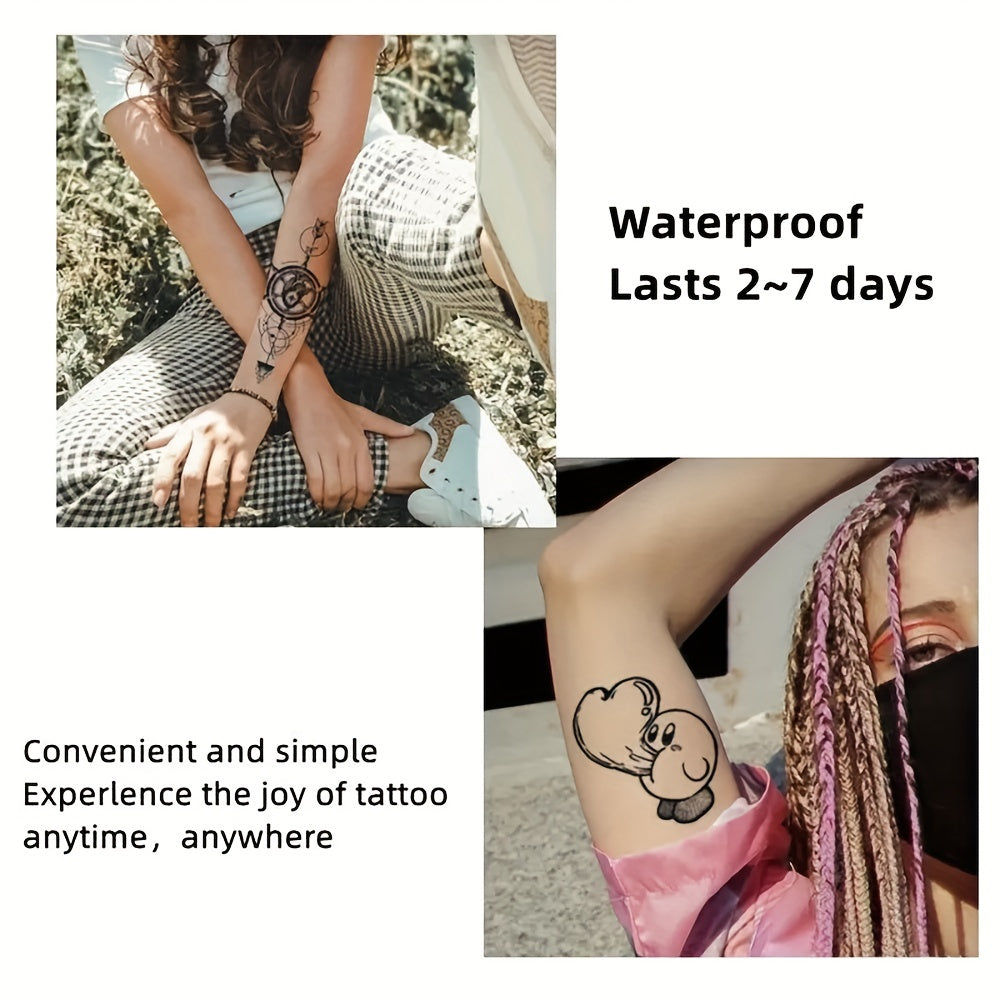 Rose Temporary Tattoo Stickers - Party Body Art Waterproof Stickers