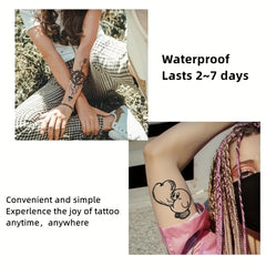Rose Temporary Tattoo Stickers - Party Body Art Waterproof Stickers