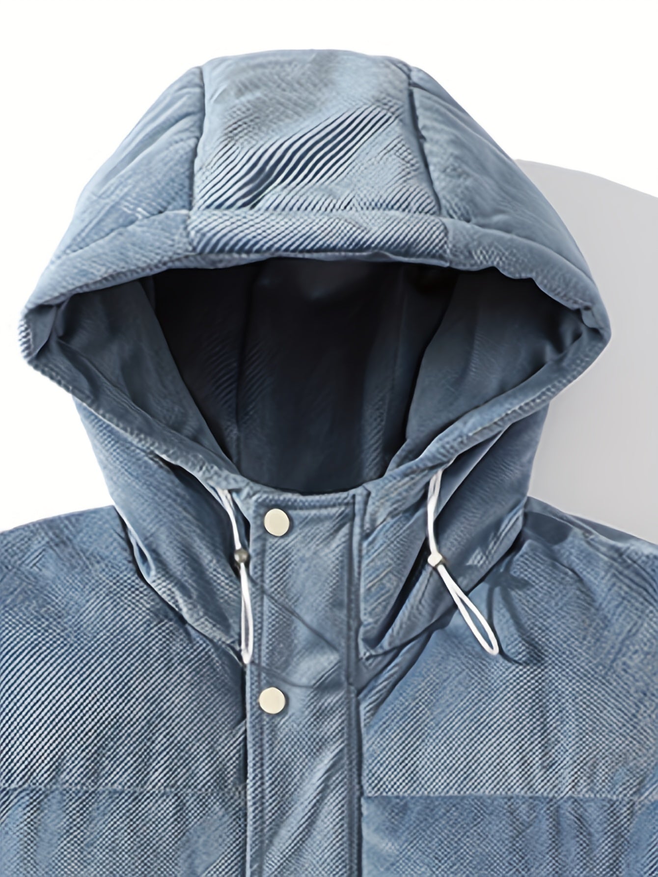 Men's Padded Thick Hooded Vest Large Pocket Warm Autumn Winter