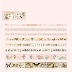 8 Rolls Box Tape Flower Dream Catcher Series Retro Washi Tape