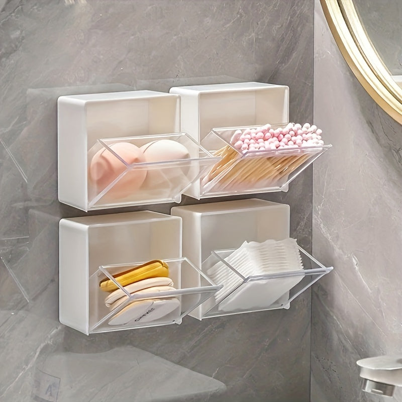 Floating Storage Cube Box - Front Flip Wall-mounted Cosmetic Storage Box