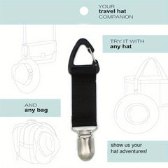 Solid Fabric Hat Clip Outdoor Travel Straw Hat Accessory