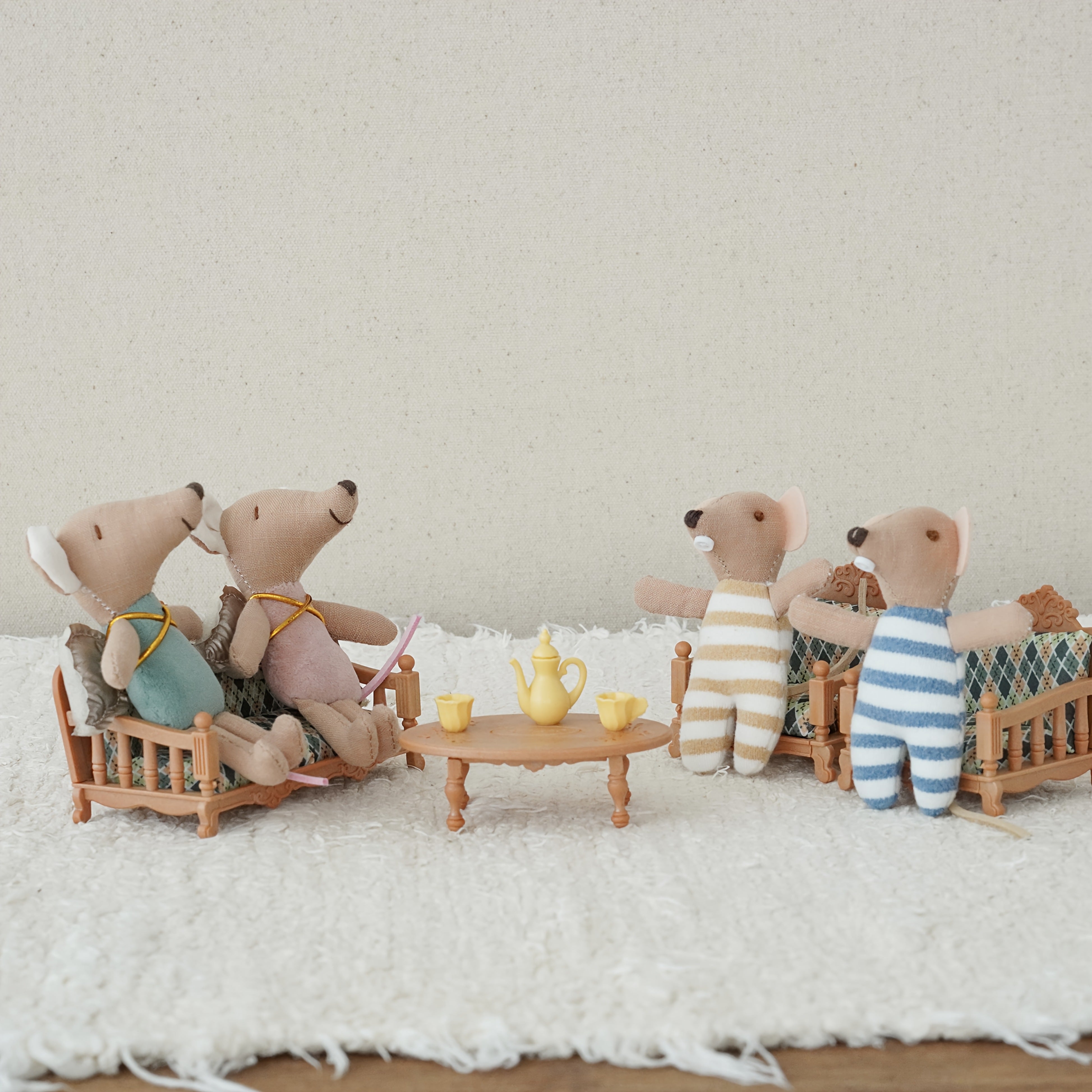 Cute Plush Mouse Dolls with Accessories