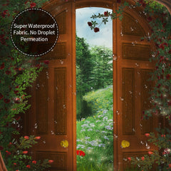 Fantasy Garden Shower Curtain with 12 Hooks