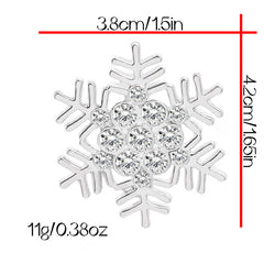 Christmas Snowflakes Wheat Ears Corsage Brooch