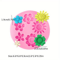 Flower Silicone Cake Mold Rose Leaf Fondant Chocolate Making Mold
