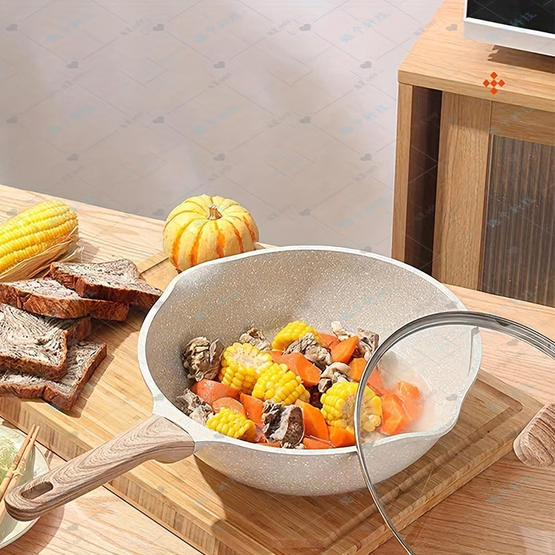 Nonstick Wok Pan for Induction Cooktop Easy to Clean Durable