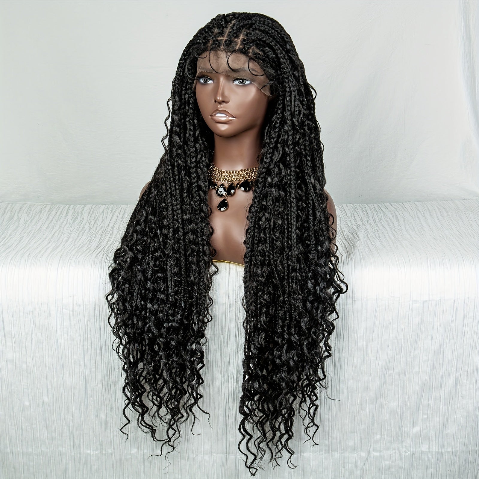 100 Density 9 6 Lace Front Butterfly Braid Wig