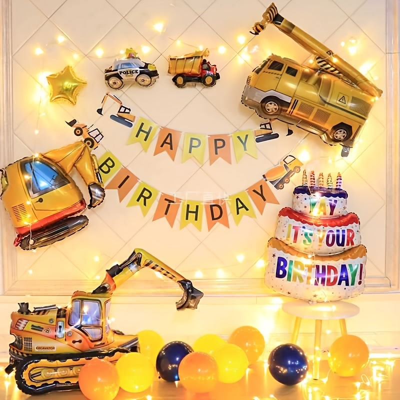 40 Inch Happy Birthday Cake Decoration Balloon - Party Supplies