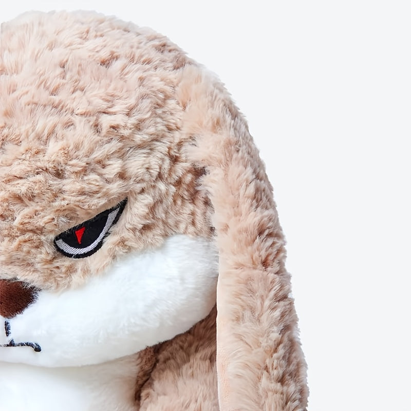 Bunny Plush Toy Soft Rabbit Doll with Expressive Eyes & Fluffy Ears Pillow
