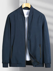Men's Zipper Baseball Jacket Windproof Casual Spring Autumn
