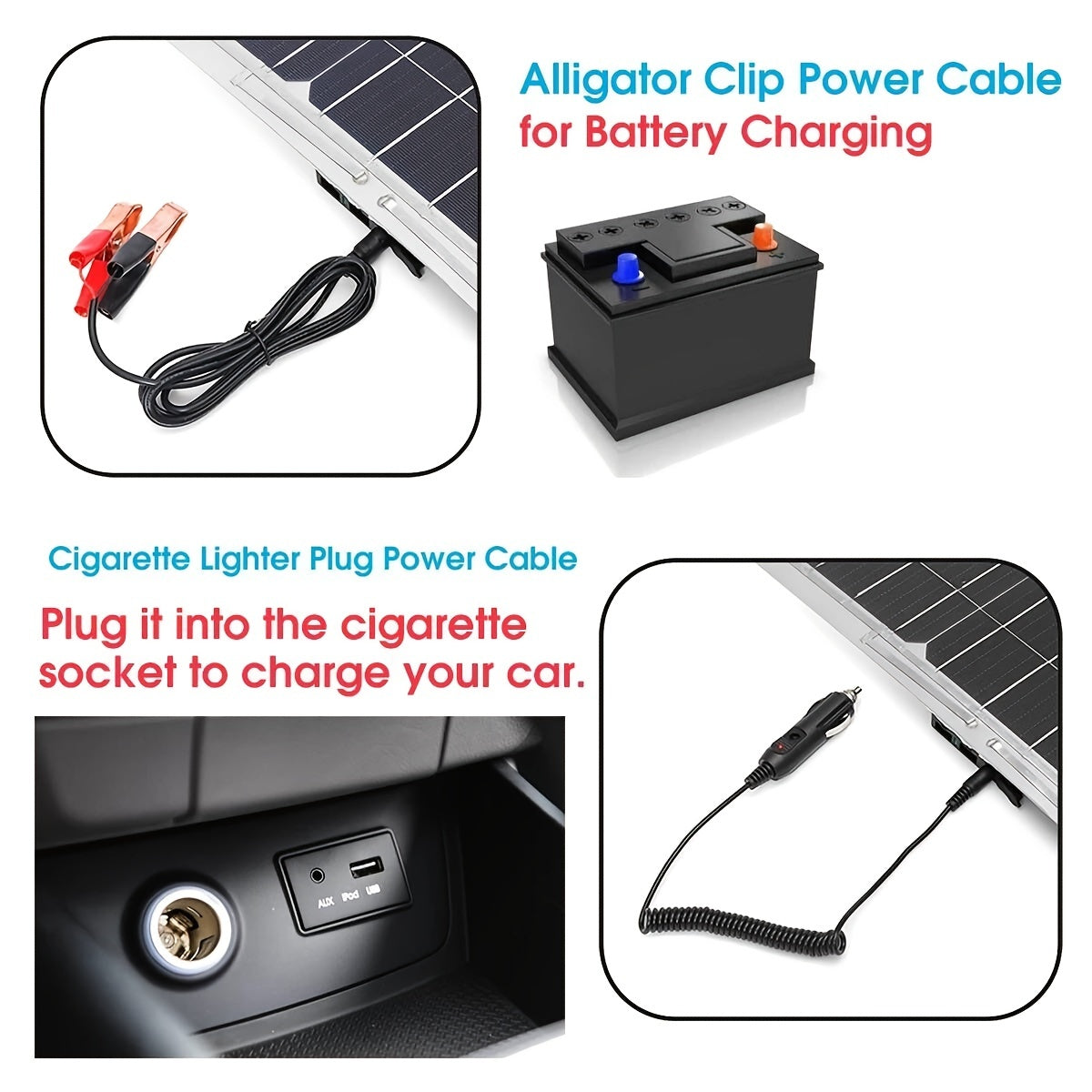 18V RV Travel Solar Panel Fast Charging