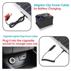 18V RV Travel Solar Panel Fast Charging