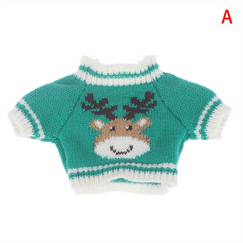 Mini Christmas Doll Costume Sweater Gift for Doll House