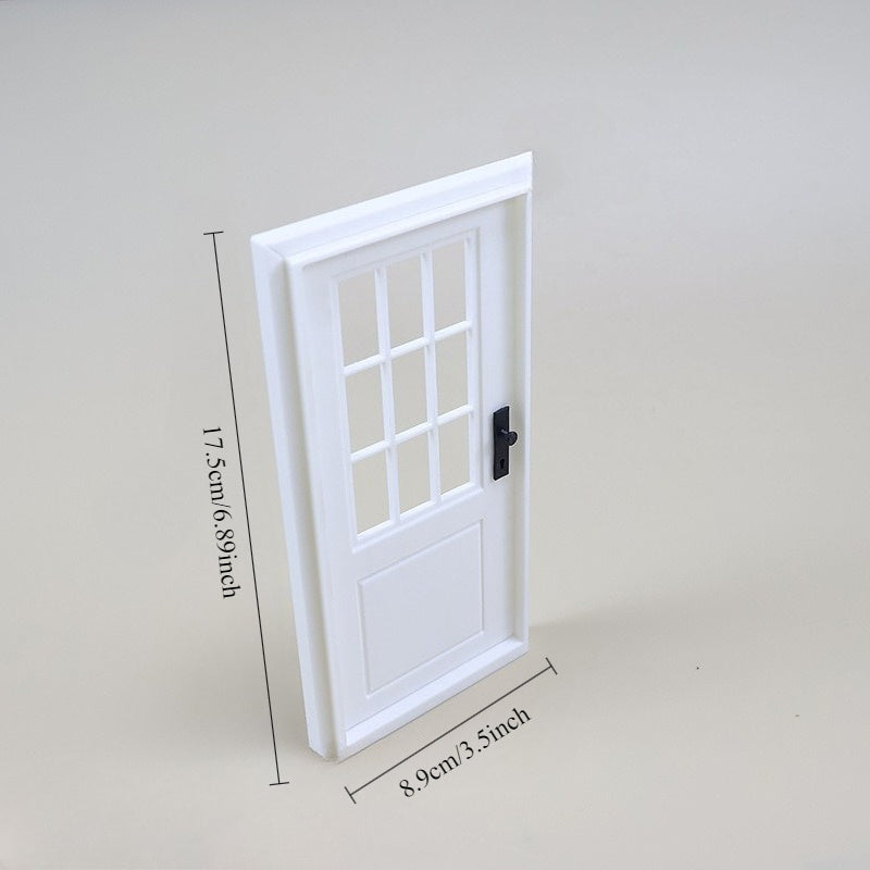 Mini 1:12 Scale Blank Door Model for Dollhouses