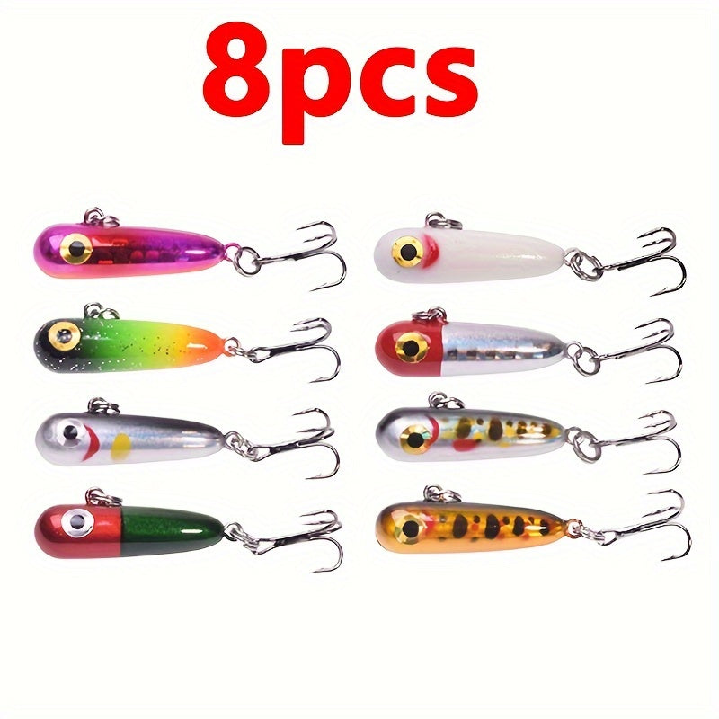 8pcs Sinking Pencil Fishing Lure Mixed Colors Set 1 18inch 2 8g Mini Wobblers