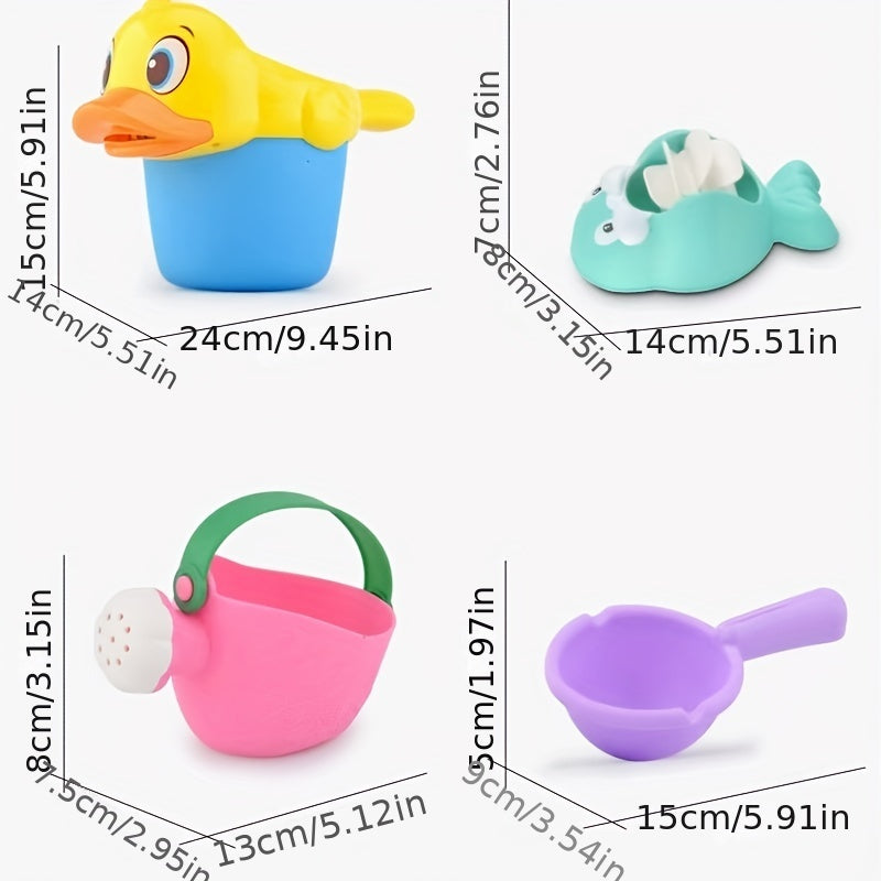 Children's Bath Toys Soft Rubber Beach Play Water Car Little Yellow Duck