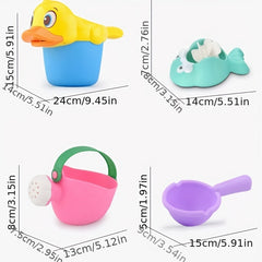 Children's Bath Toys Soft Rubber Beach Play Water Car Little Yellow Duck