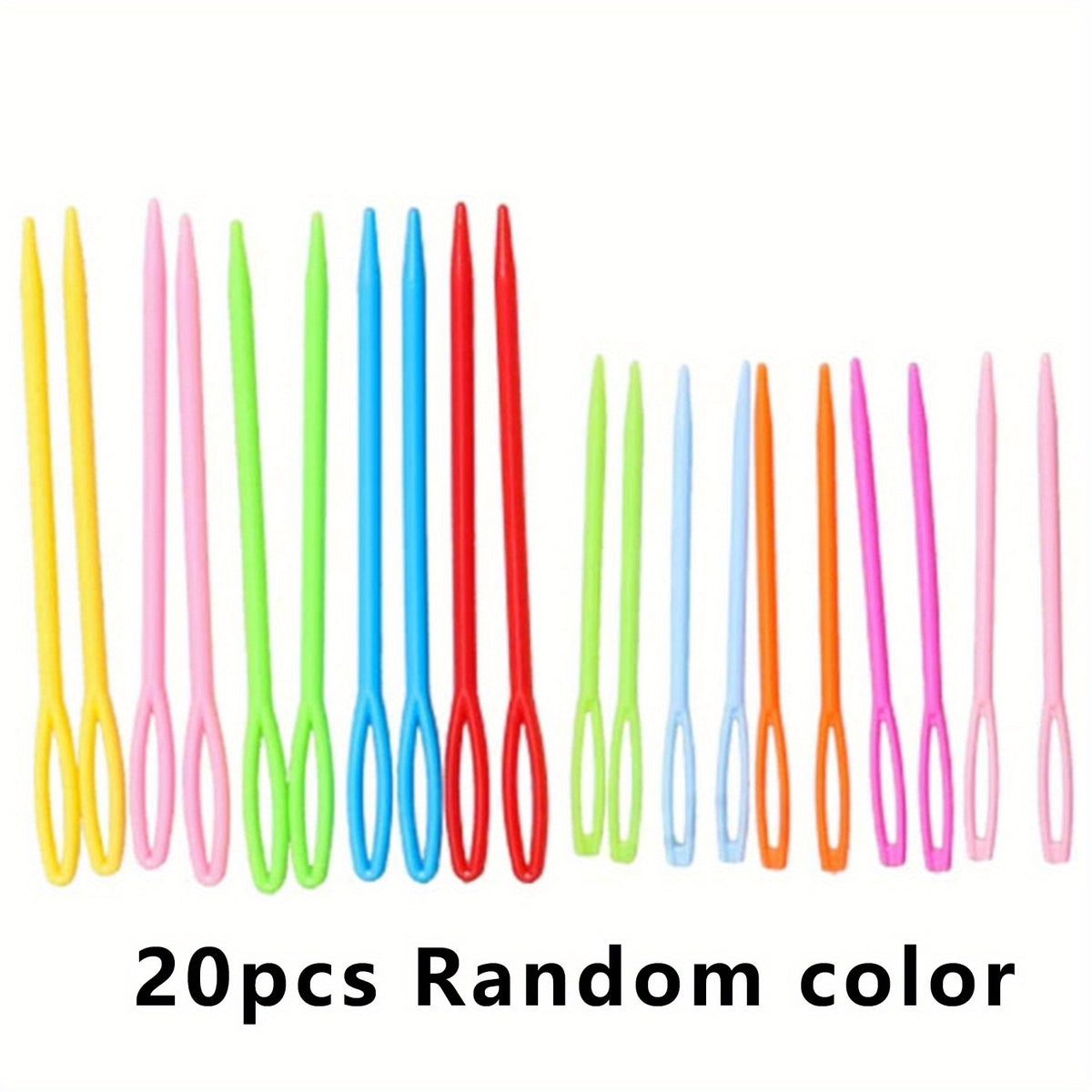 20pcs Plastic Knitting Needles DIY Materials Knitting Needles