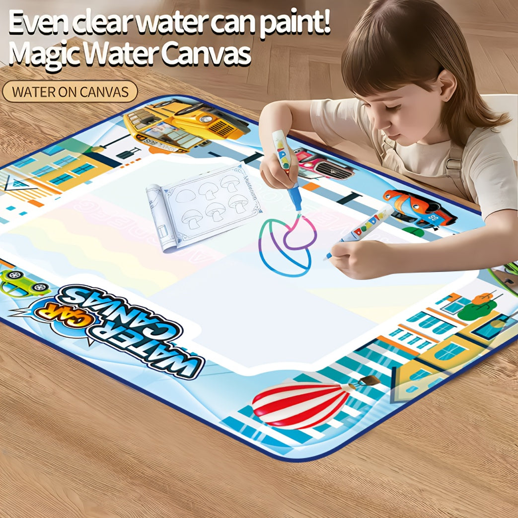 Water Graffiti Mat Kids Drawing Doodle Toy with Magic Pen Space Theme
