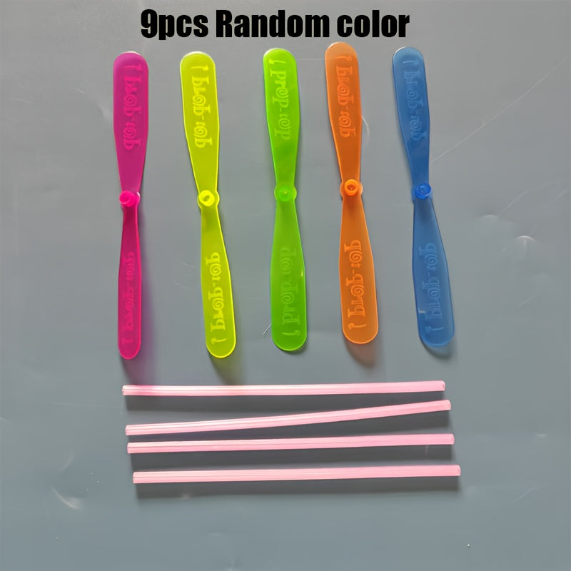 Mixed Plastic Bamboo Dragonfly Flying Toys Bright Colors Portable Educational