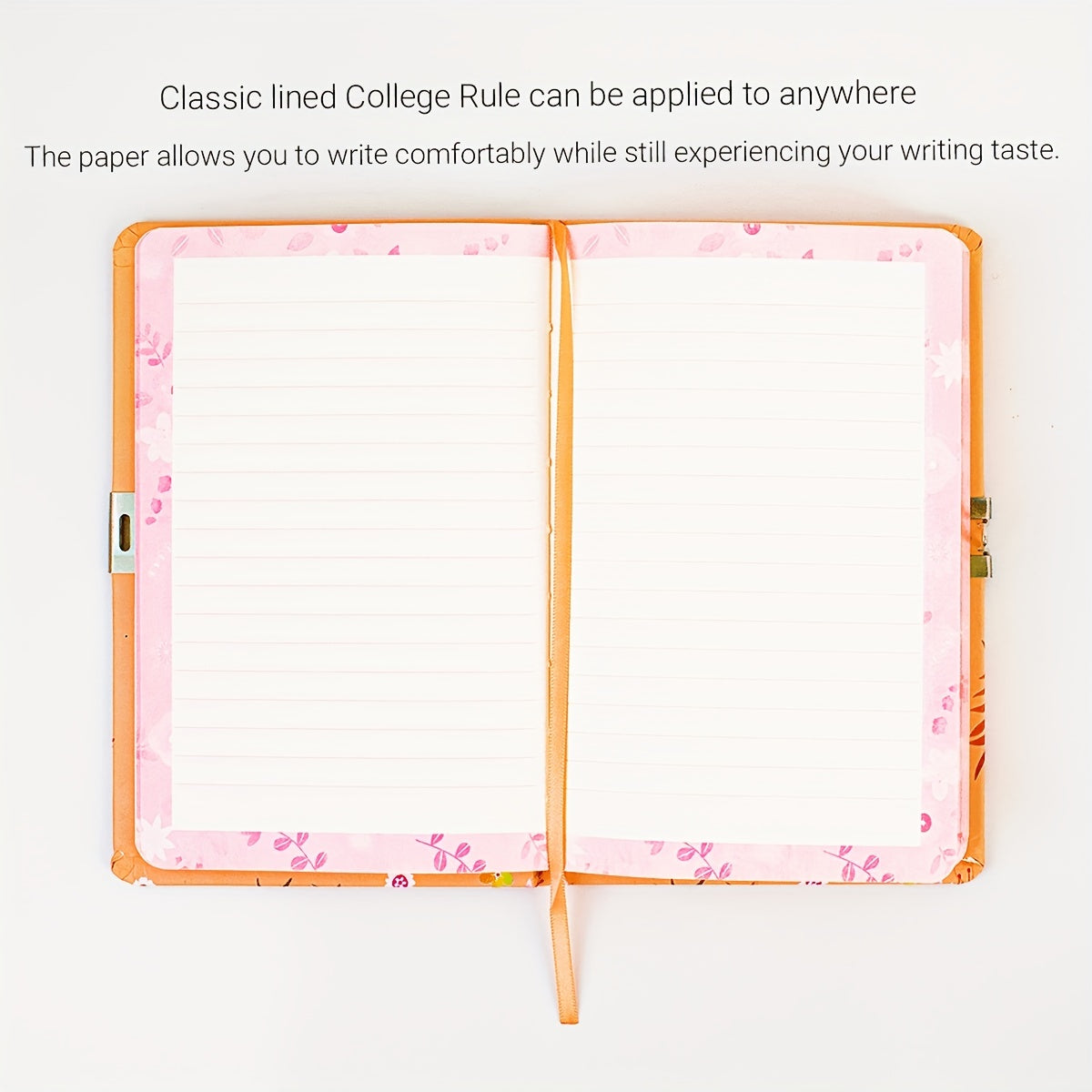 160 Pages Lockable Diary For Teenagers A5 Flower Journal Gift