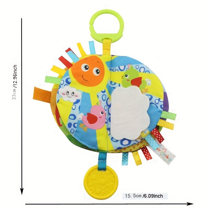 2pcs Baby Hanging Cloth Book Rattle Toy Multicolor Pen