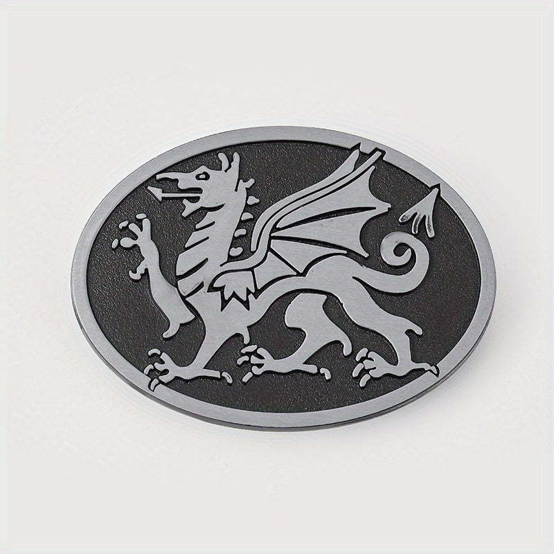Dragon Oval Belt Buckle Western Jeans Accessories DIY