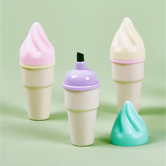 6pcs Portable Sweet Cone Fluorescent Marker Pen