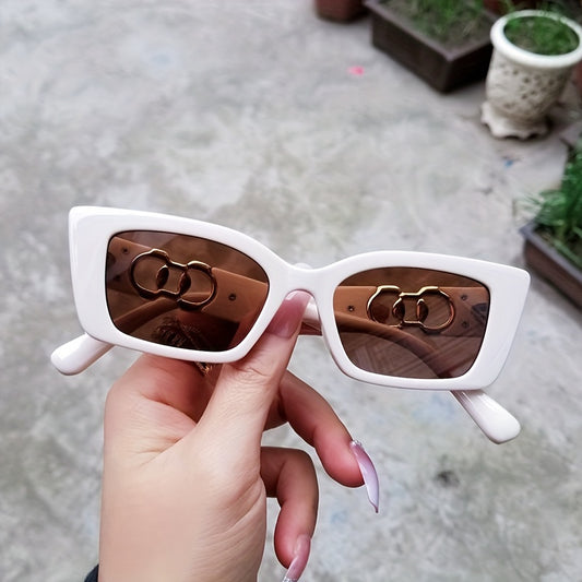 Vintage Oversized Cat Eye Sunglasses Women Sun Protection Lenses