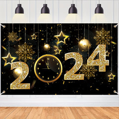 Happy New Year Banner Cloth Party Decoration Supplies