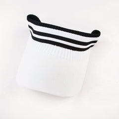 Cotton Knitted Summer Visor Hat Sunscreen Wide Brim Sports Beach Hats