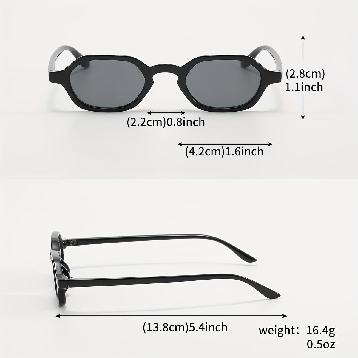 Y2K Geometric Sunglasses HipHop Anti Glare UV400