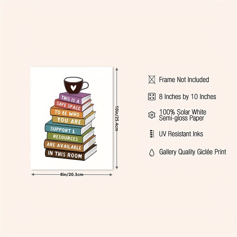 Classroom Decor Safe Space Wall Art Inclusive Art Students Room Decor
