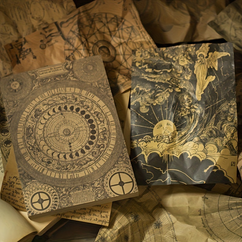 100pcs Vintage Stationery Paper for DIY Scrapbooking Creative Planning