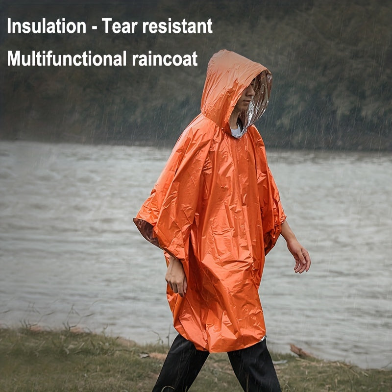 Portable Emergency Raincoat Windproof Reflective Cycling Raincoat