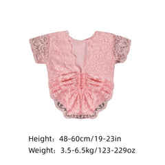 2Pcs Baby Girl Lace Costume Photo Props Newborn Clothes