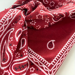 Boho Wide Brim Headbands Floral Elastic Sweatband