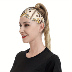 Men's Boho Vintage Headband Non Slip Sweatband for Gym Yoga Everyday