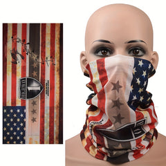 American Flag Sunshade Magic Bandana Neck Gaiter for Outdoor Cycling