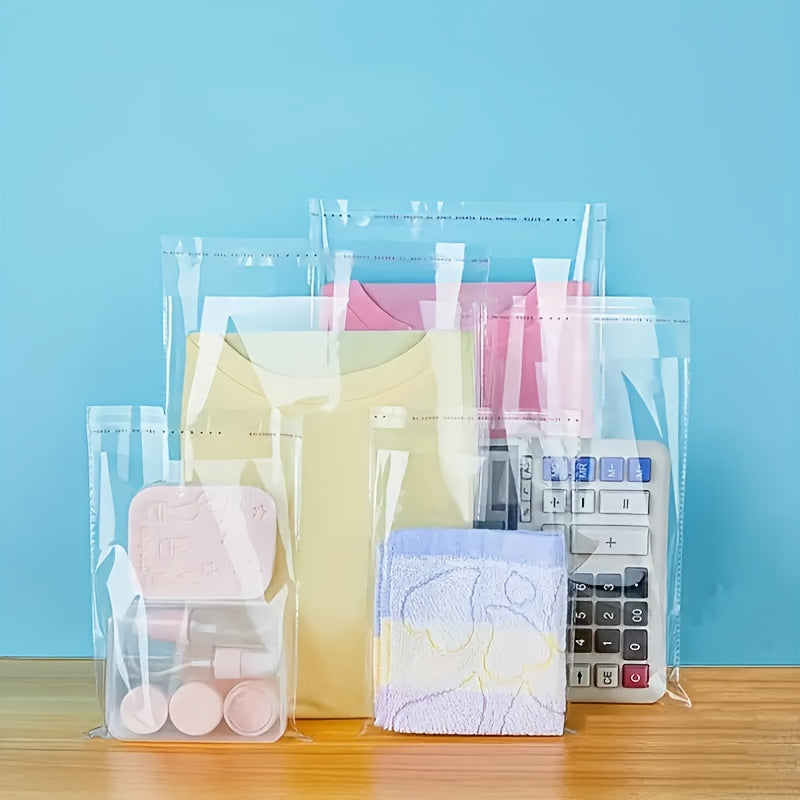 100pcs Transparent Self Adhesive Bags for Jewelry Storage