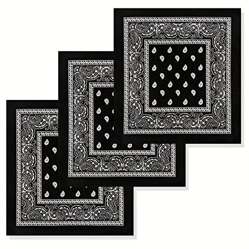 55 Square Paisley Print Scarf Bandana Headband Wrap